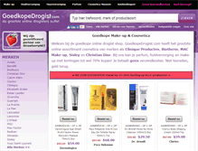 Tablet Screenshot of goedkopedrogist.com